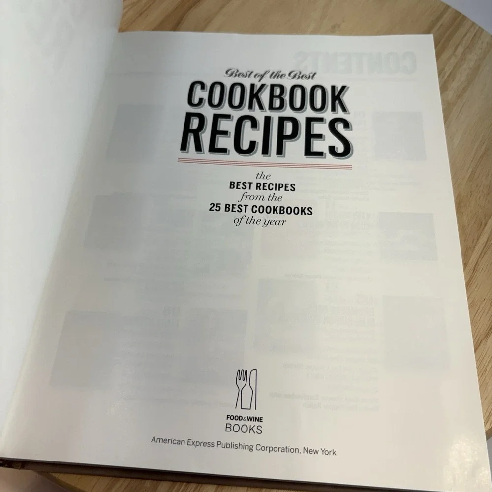 Best of the Best Cookbook Recipes Hardcover Food & Wine Editors